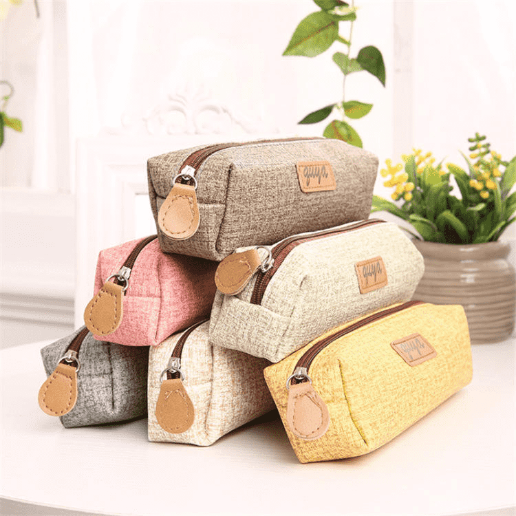 フェイクレザーペンシルバッグ