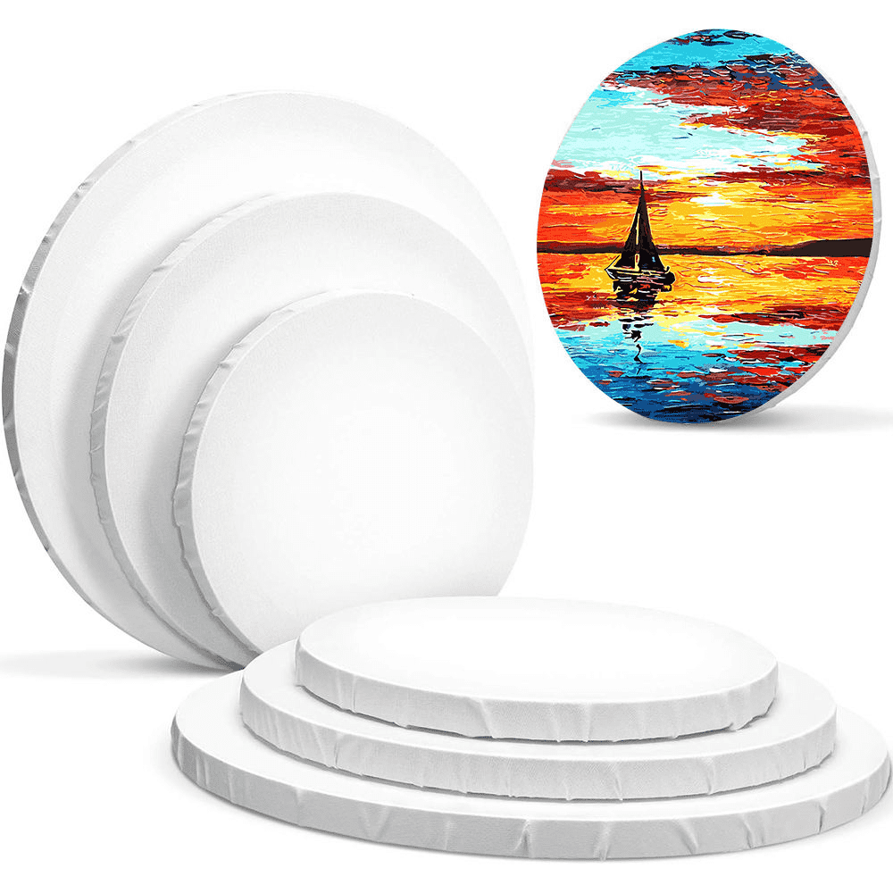 ラウンドペインティングキャンバス